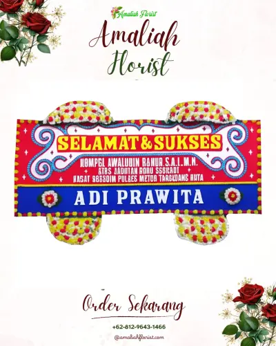 Karangan Bunga Ucapan Selamat di Sukomulyo